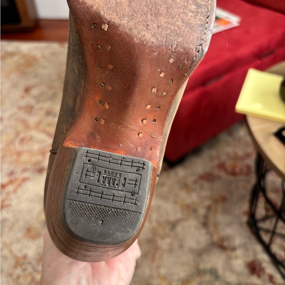 CORRAL Distressed Naham Stitched Leather Snip toe boots 7.5. - Picture 15 of 16